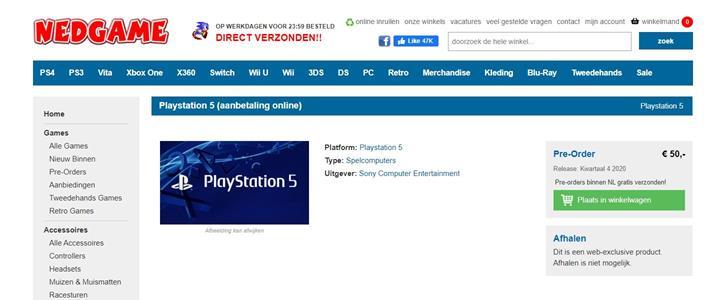 Sony PlayStation 5 için Avrupa'da ön sipariş alınmaya başlandı