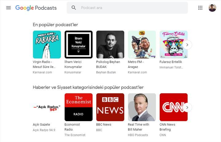 Google Podcasts’in web sürümü açıldı
