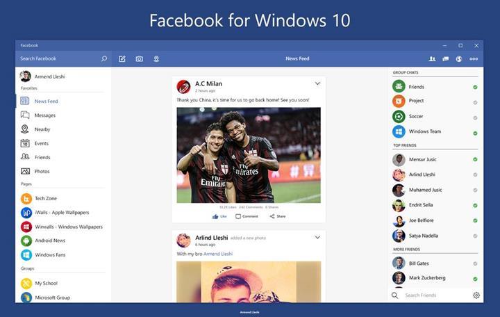 Facebook, Windows 10 uygulamasını sonlandırıyor