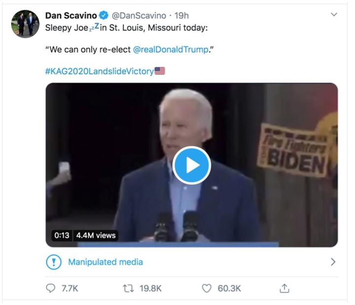 Twitter ilk kez, Donald Trump'ın retweet ettiği videoya manipüle edilmiş içerik uyarısı uyguladı