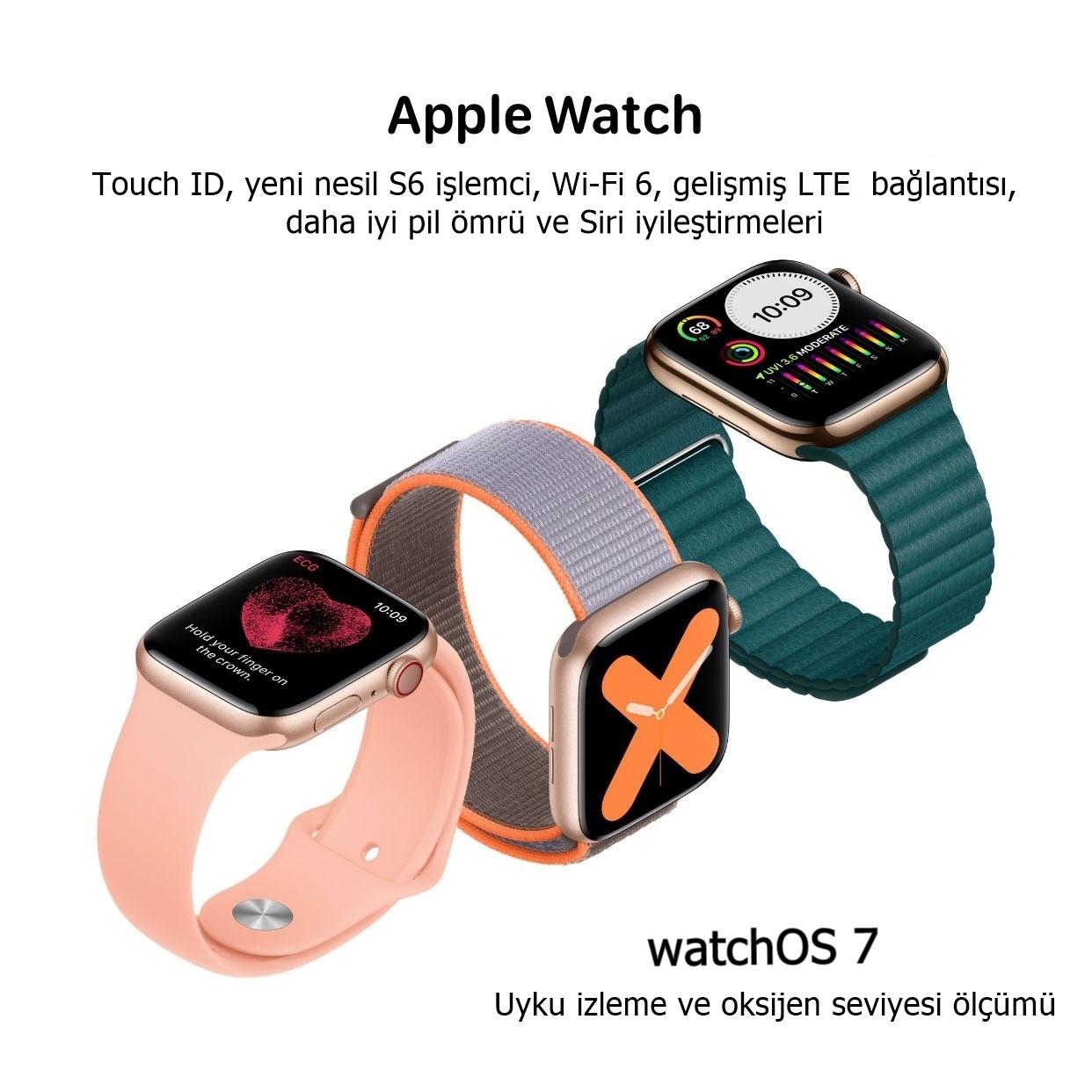 Yeni Apple Watch modelleri ve watchOS 7'ye dair önemli bilgiler paylaşıldı 