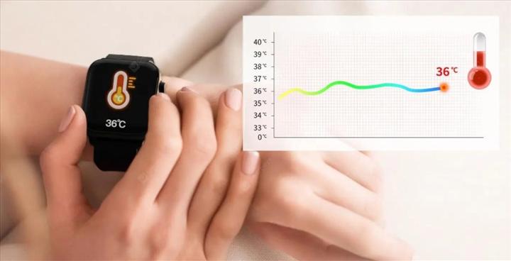 Ticwris GTS akıllı saat anlık olarak vücut sıcaklığını ölçüyor