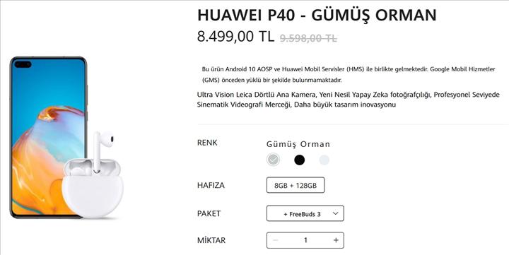 Huawei P40 serisi Türkiye'de! İşte Huawei P40 ve P40 Pro Türkiye fiyatı