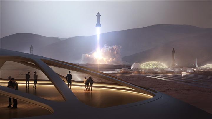 Elon Musk, insanlığı Mars'a taşıyacak olan roket motorunu gösterdi