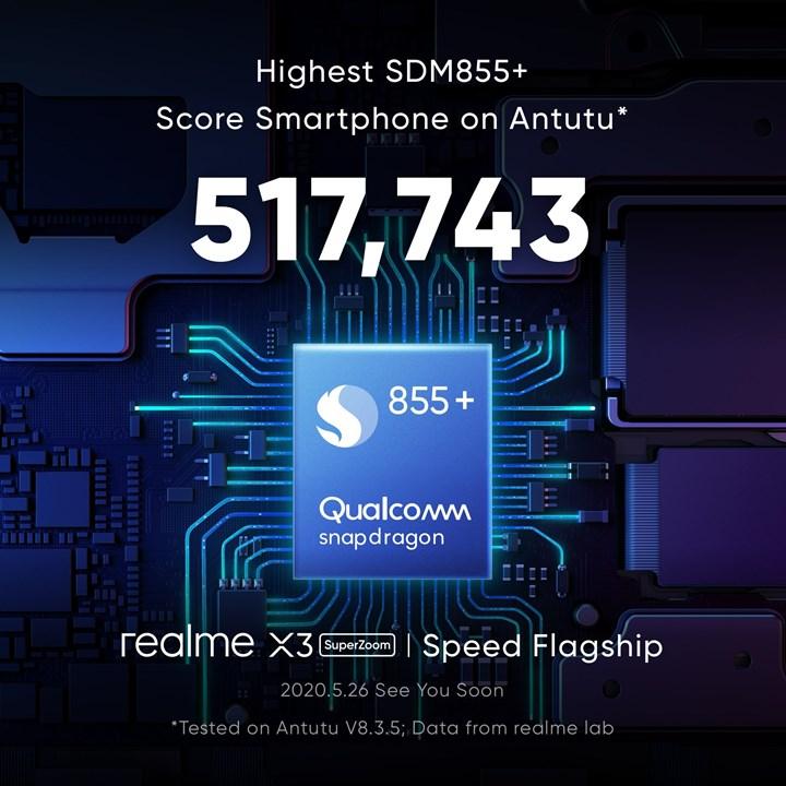 Realme X3 SuperZoom, Snapdragon 855+ ile gelecek!