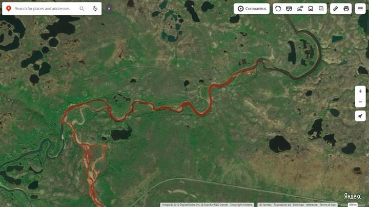Rusya’da meydana gelen 20 bin tonluk dizel sızıntısı, nehirleri kızıla boyadı