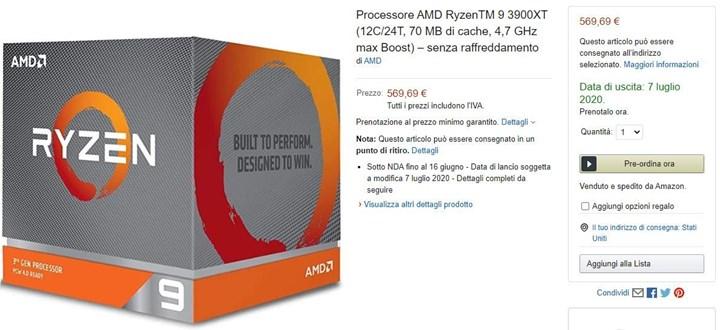 AMD Ryzen XT işlemciler Amazon’da listelendi: Çıkış tarihi paylaşıldı