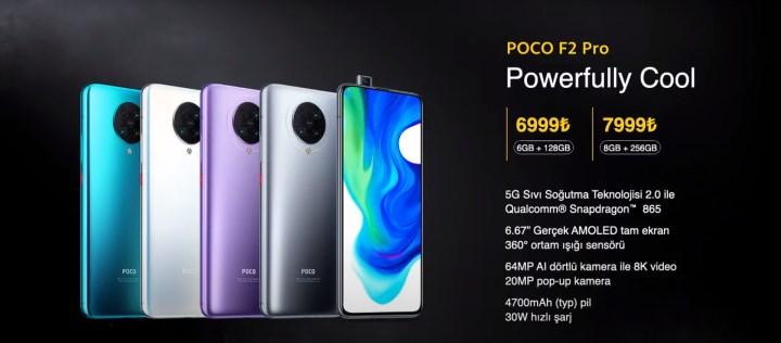 POCO F2 Pro Türkiye'de satışa sunuldu! İşte Türkiye fiyatı