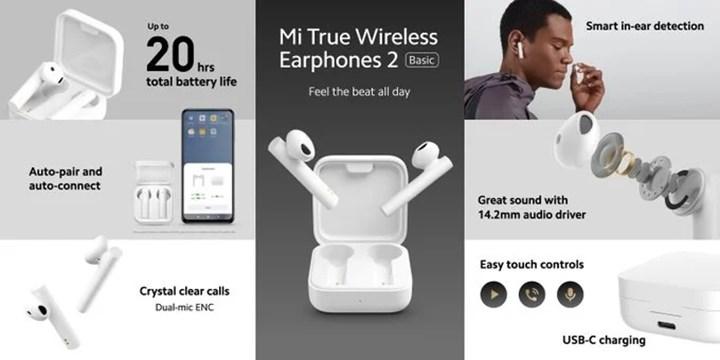 Uygun fiyatlı Mi True Wireless Earphones 2 Basic kablosuz kulaklıklar karşınızda