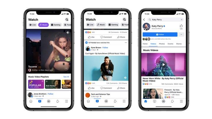 Facebook, lisanslı müzik videolarıyla YouTube'a meydan okuyor