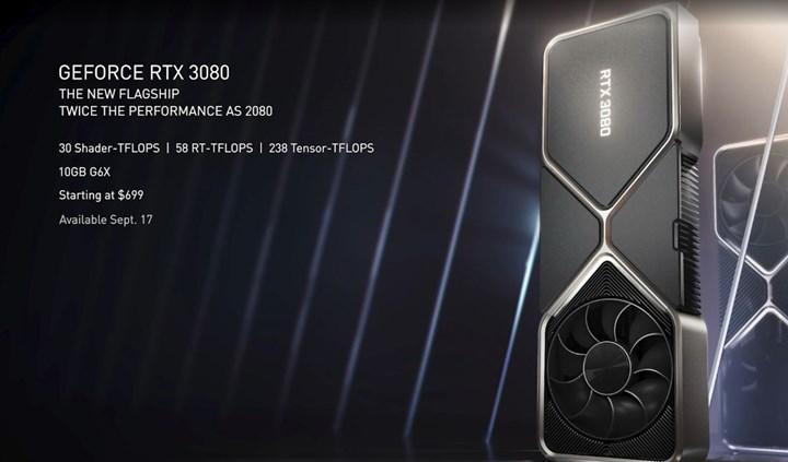 Nvidia RTX 3000 ekran kartlarını duyurdu: RTX 3090 10496 CUDA ile geldi, RTX 3080 700$, 2080 Ti'dan hızlı RTX 3070 500$