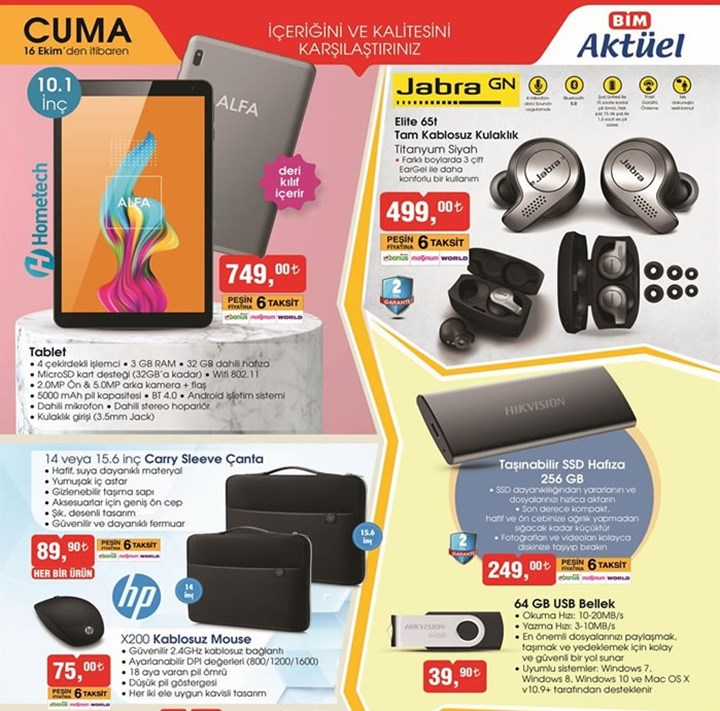 haftaya a101 ve bim marketlerde farkli