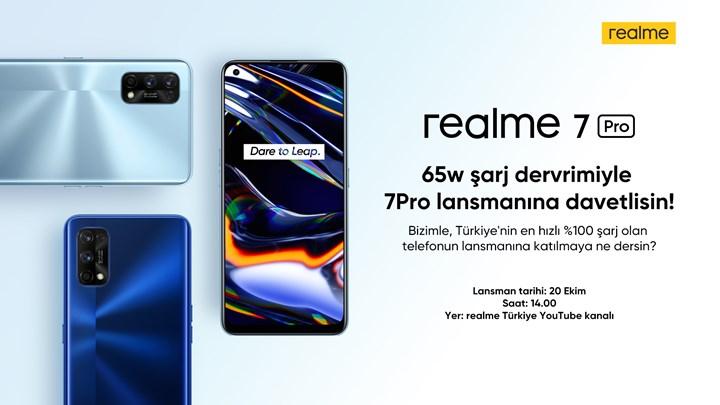 7 Pro, Realm Turkey'in canlı lansmanı yapılacak