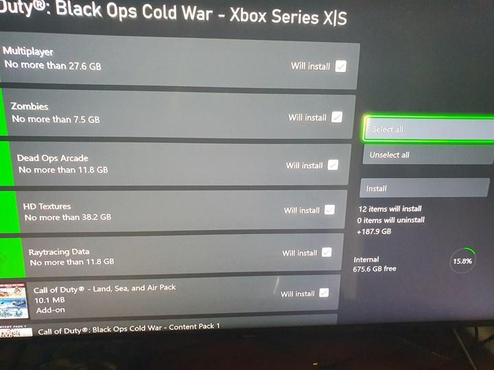 Call of Duty: Black Ops Cold War ve NBA 2K21'in yeni nesil konsollarda istediği boş depolama alanı çok büyük