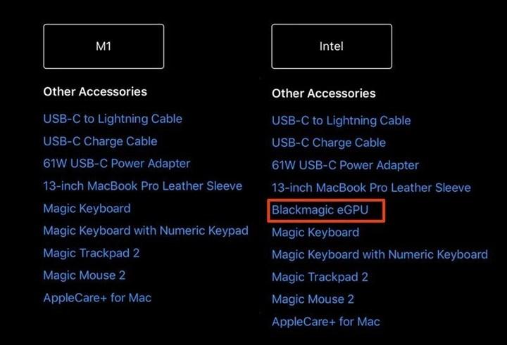 Apple M1 işlemcili yeni Mac'ler harici ekran kartı desteği sunmuyor