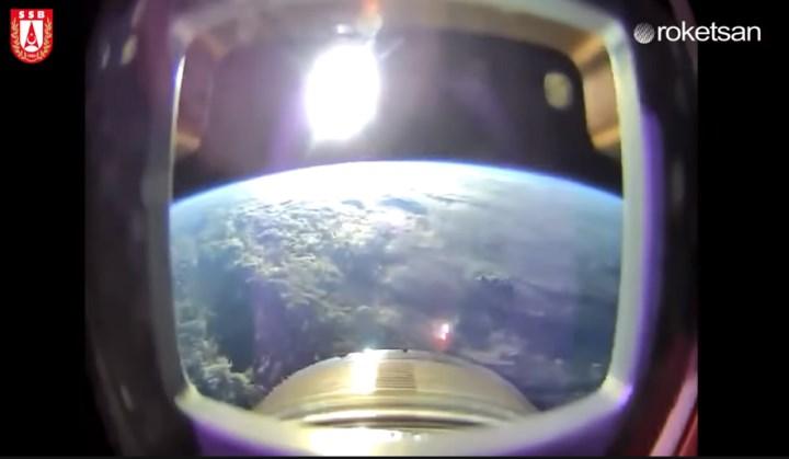Here are the moments when ROKETSAN took off into space: Great view of the Earth from orbit