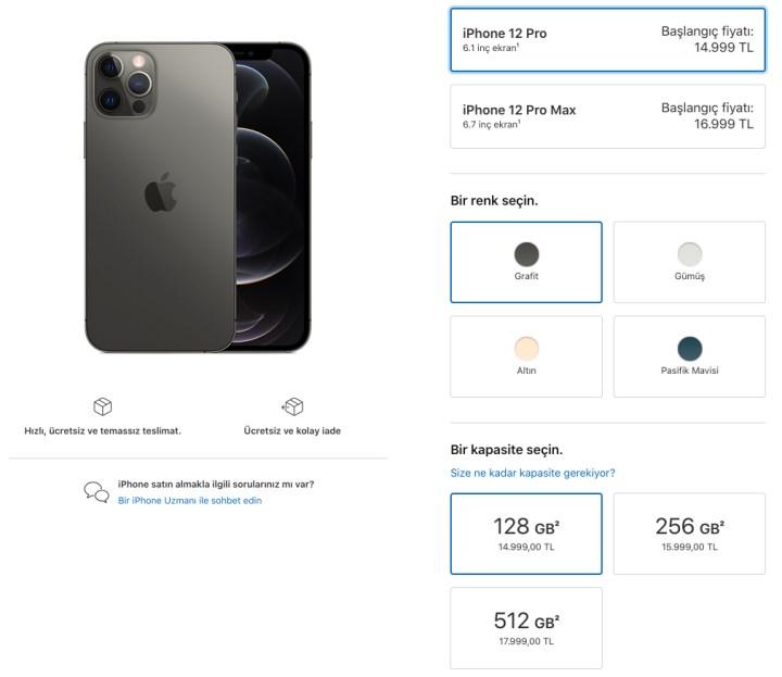 iPhone 12 Türkiye fiyatları Apple tarafından resmen açıklandı!