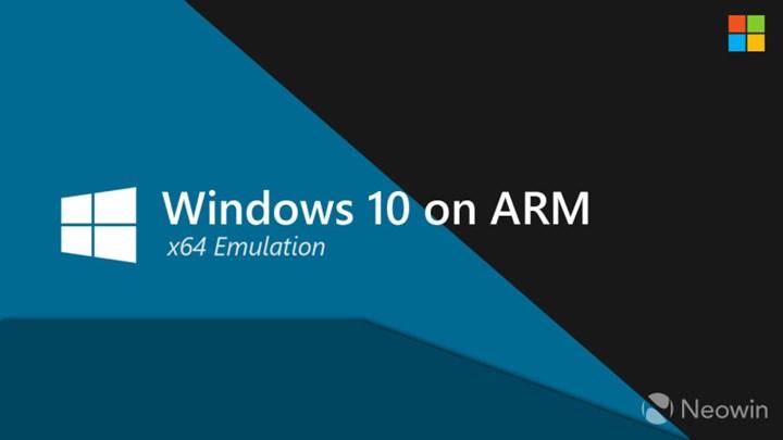 Microsoft, Windows 10 on ARM’da x64 desteğini denemeye başladı