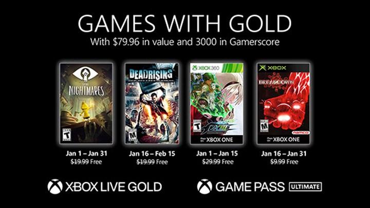Xbox Live Gold üyelerine Ocak ayında verilecek ücretsiz oyunlar belli oldu