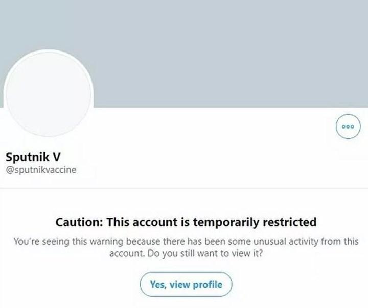 Sputnik V aşısının Twitter hesabı kısıtlandı