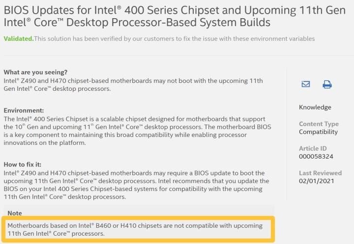 Intel bütçe odaklı kullanıcılarını Rocket Lake için yeni anakarta zorluyor