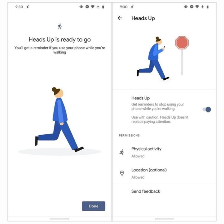 Android, yürürken akıllı telefon kullananları önlerine bakmaları konusunda uyaracak