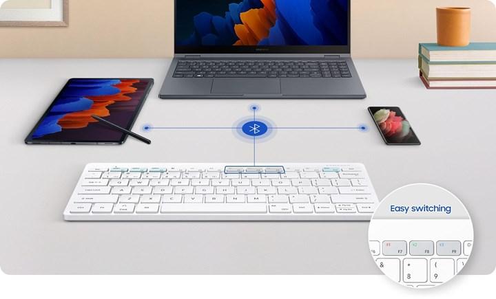 Samsung'un aynı anda üç cihaza bağlanabilen yeni kablosuz klavyesi ortaya çıktı