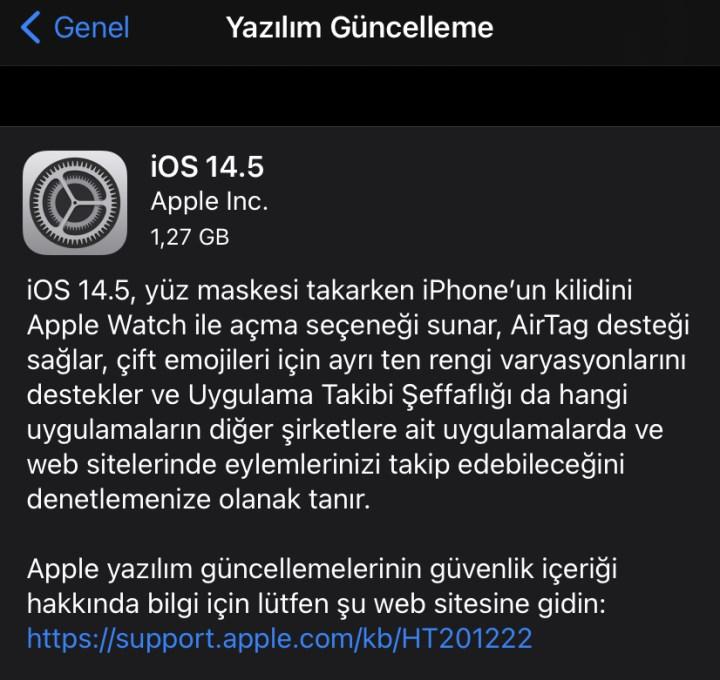iOS 14.5 çıktı: İşte yenilikler!