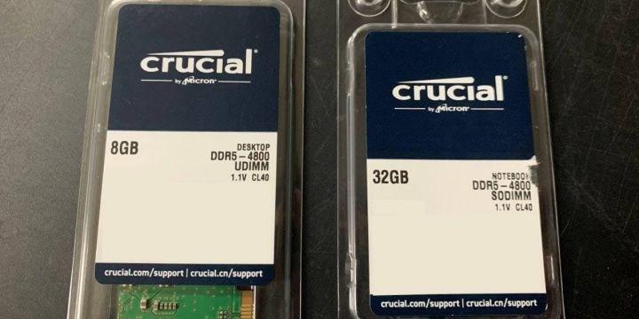 Crucial ilk DDR5 RAM’lerini görücüye çıkardı
