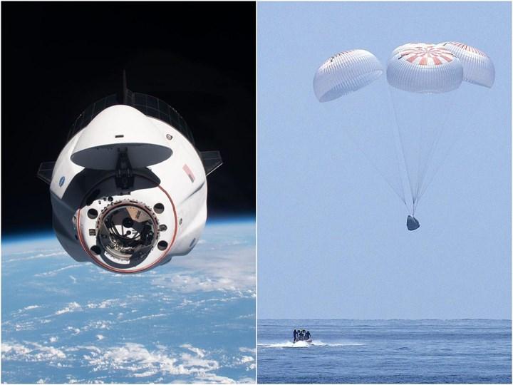 Uzayda 167 gün geçiren 4 astronot, SpaceX’in Crew Dragon kapsülüyle Dünya’ya döndü