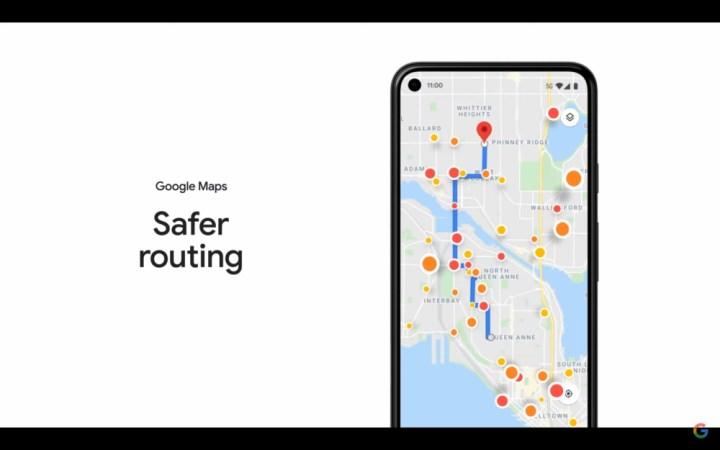 Google Haritalar artık en güvenli yoldan götürecek