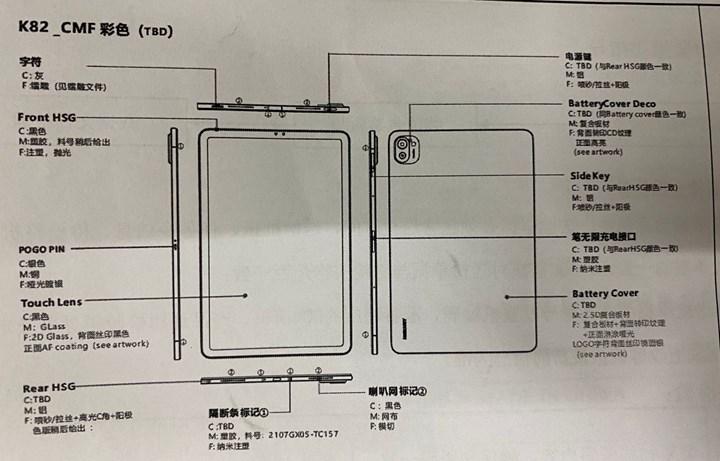 Xiaomi Mi Pad 5'in tasarımı ortaya çıktı
