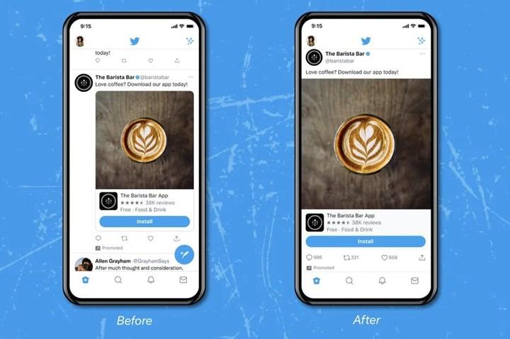 Twitter, iPhone'larda yeni zaman akışı tasarımını test ediyor
