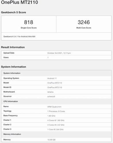 OnePlus 9 RT Snapdragon 888 ile büyük fark yaratabilir