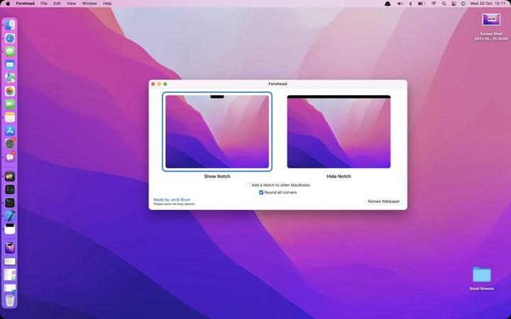 Yeni MacBook Pro'lardaki ekran çentiğini gizleyen uygulama çıktı