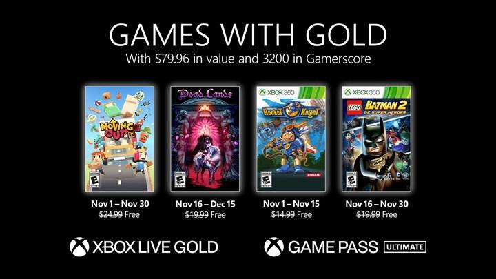 Kasım 2021'in ücretsiz Xbox Live Gold oyunları belli oldu