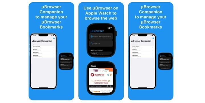 µBrowser uygulaması, Apple Watch'a tarayıcı özelliği getiriyor