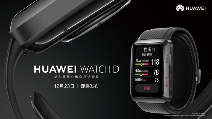 Huawei Watch D, özel bir kayışla tansiyon ölçecek
