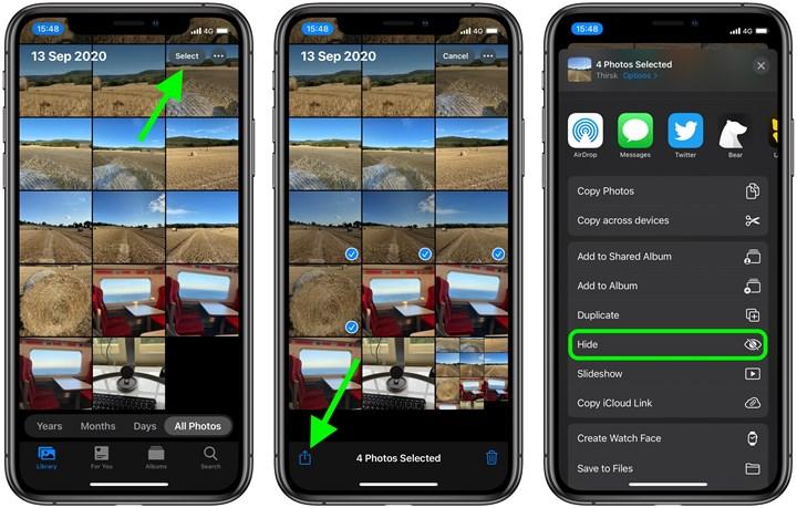 iPhone'da fotoğraf gizleme nasıl yapılır?