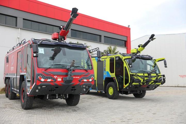 İzmir'de üretilen havalimanı itfaiye araçları 12 ülkede görevde