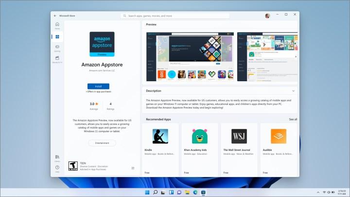 Windows 11'de Android uygulamaları için sistem gereksinimleri