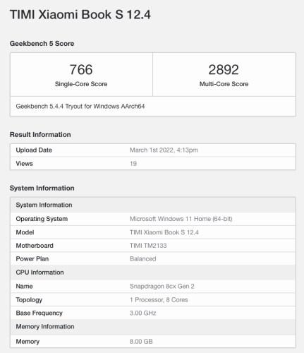 Xiaomi Notebook S 12.4 ortaya çıktı