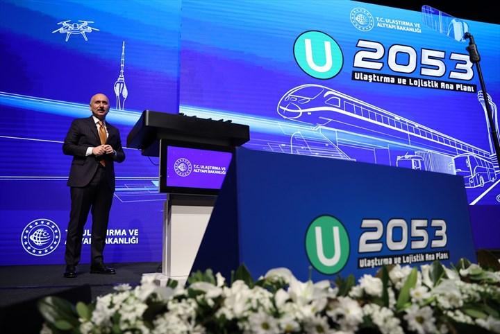 Türkiye'nin 2053 yılı ulaştırma hedefleri duyuruldu