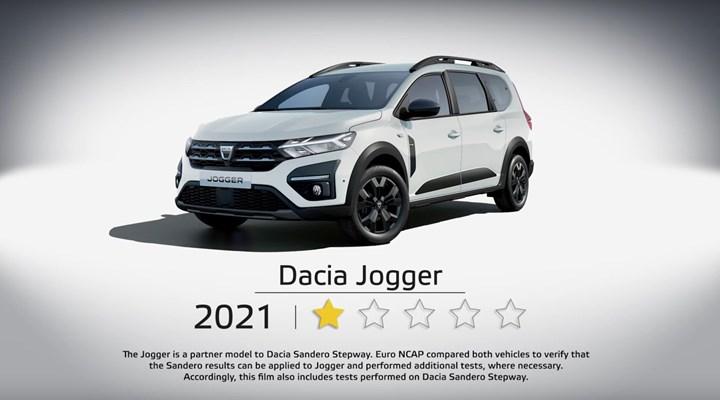 Euro NCAP, yeni Dacia Jogger'a 1 yıldız verdi