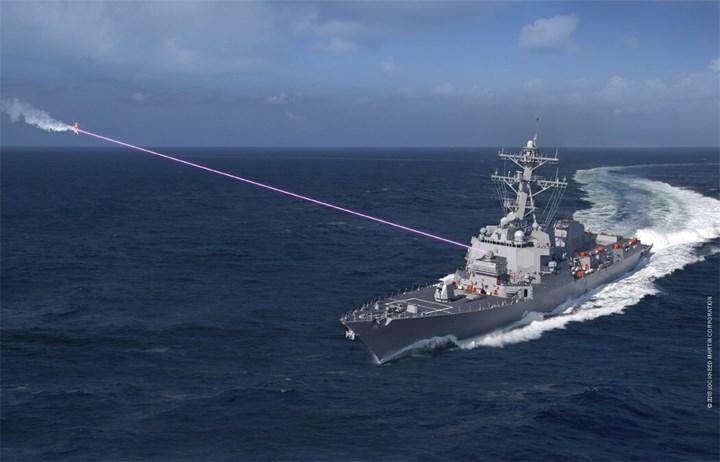 ABD Donanması tamamen elektrikli lazerle drone düşürdü