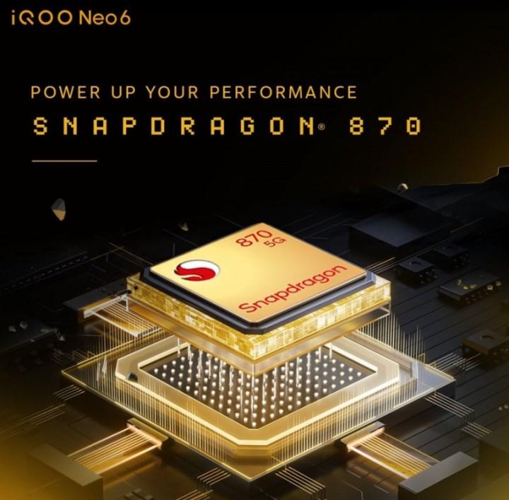 Snapdragon 870'li iQOO Neo6, 31 Mayıs'ta geliyor