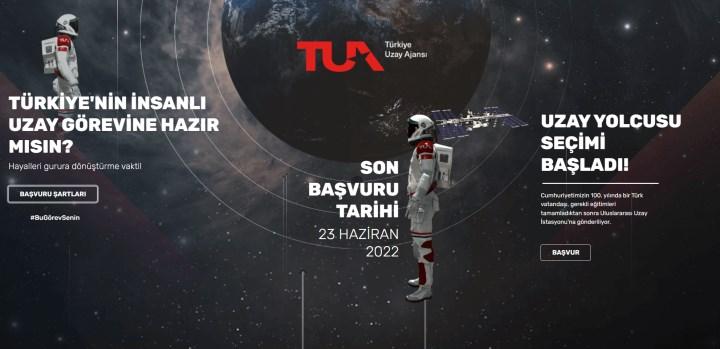 Türkiye'nin ilk astronotu olmak için başvurular açıldı