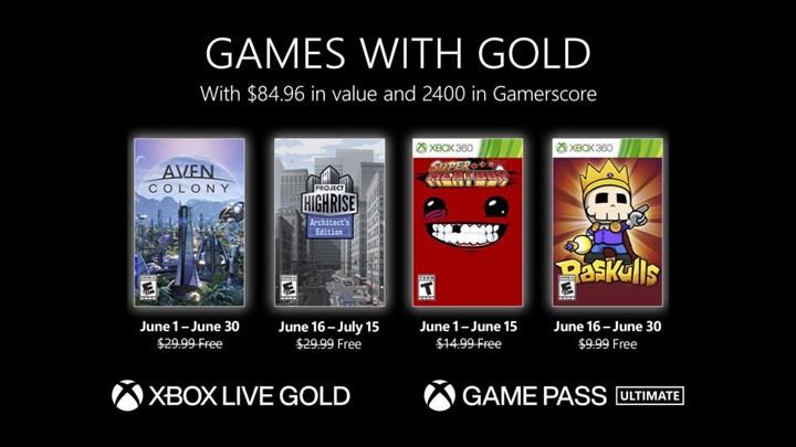 Haziran 2022 Xbox Live Gold kütüphanesi