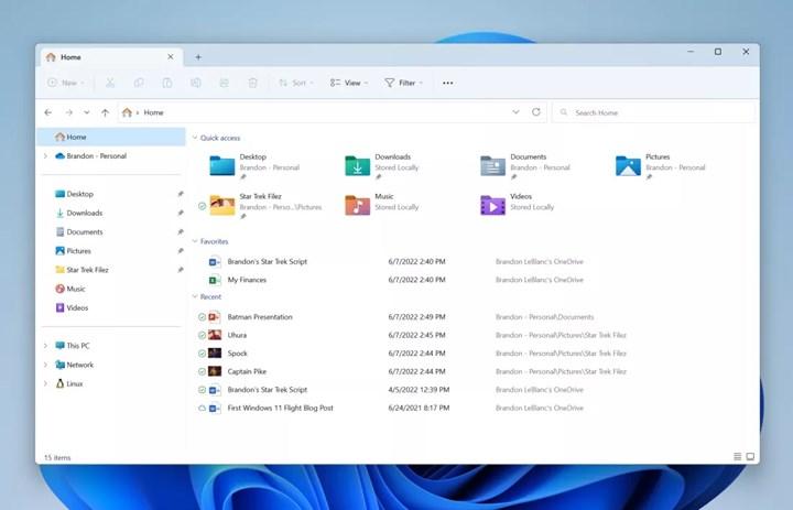 Windows 11'in yenilenen Dosya Gezgini yakında geliyor