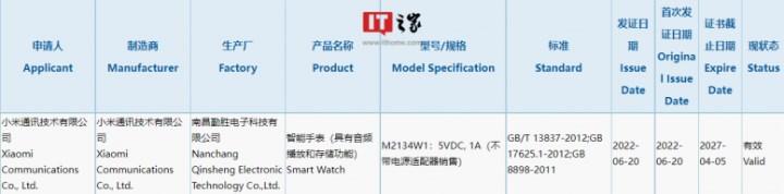 Xiaomi Watch Color 3 yakında piyasaya sürülecek